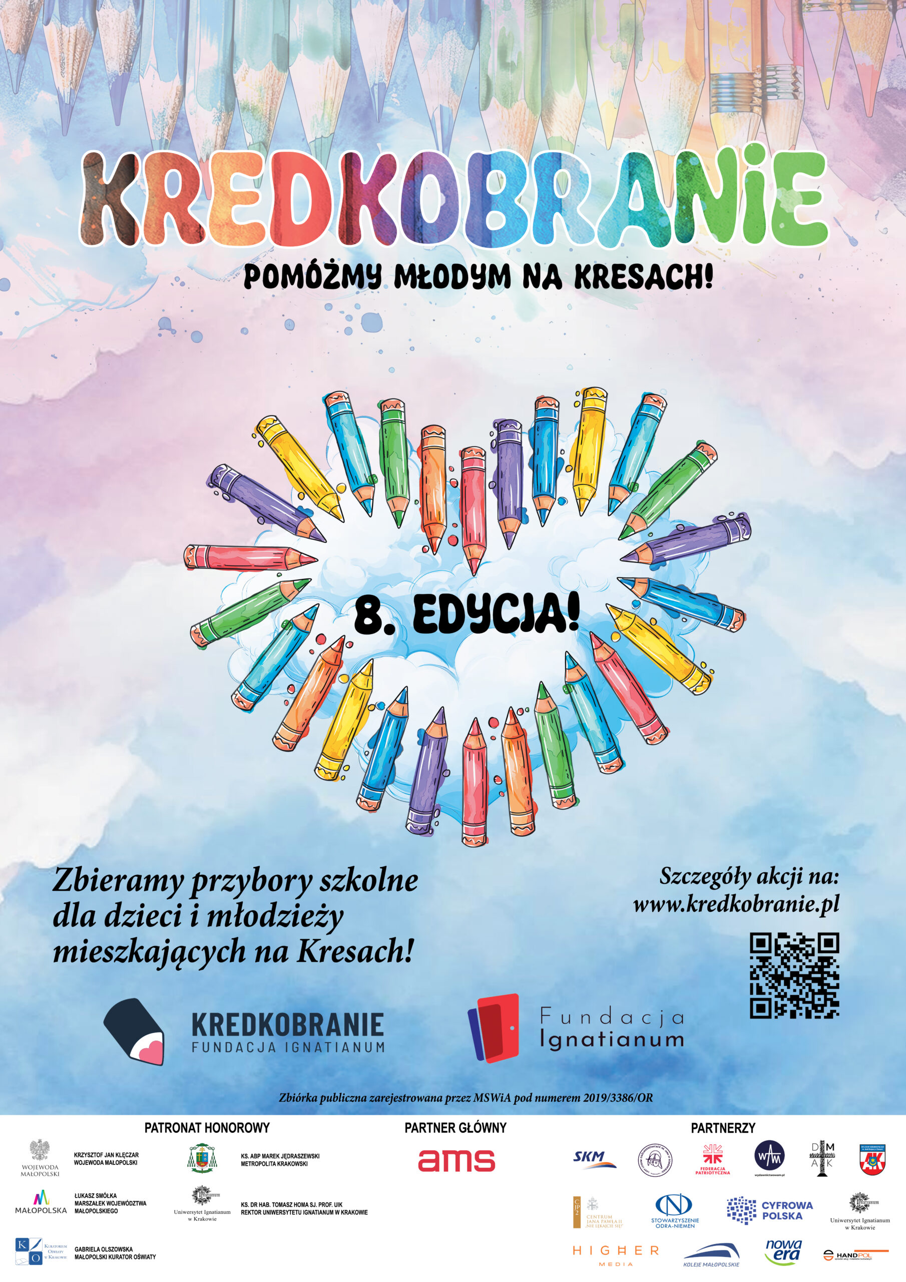 „Kredkobranie” to  ogólnopolska akcja charytatywna organizowana przez Fundację Ignatianum z Krakowa , której celem jest wsparcie naszych najmłodszych rodaków mieszkających na terenach dawnej Rzeczypospolitej. Akcja ma nie tylko charakter pomocowy, […]